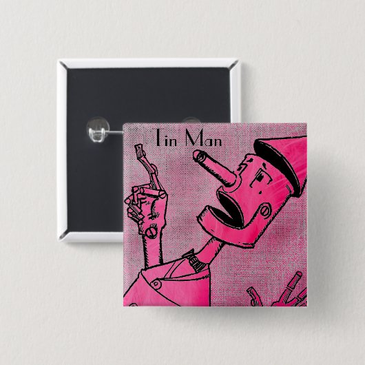 Tin Man Button (Voorkant /achterkant)
