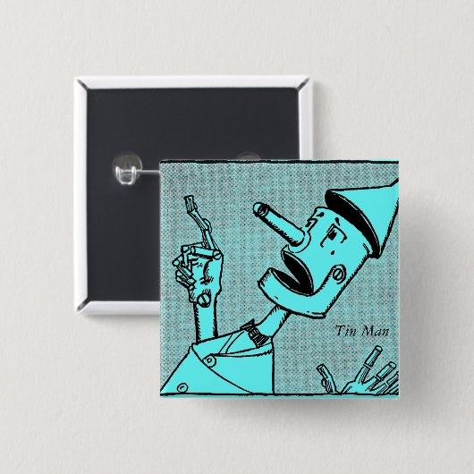Tin Man Button (Voorkant /achterkant)