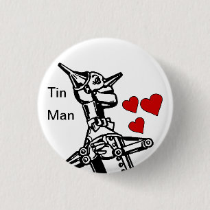 Tin Man Button houdt van de geweldige Tovenaar van