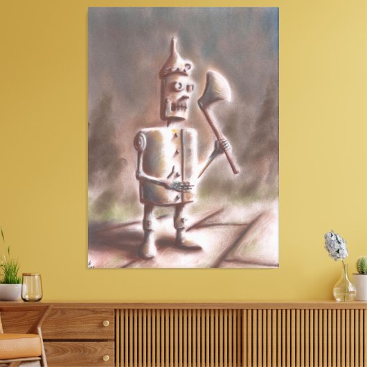 Tin Man Canvas Afdruk (Insitu (Woonkamer))