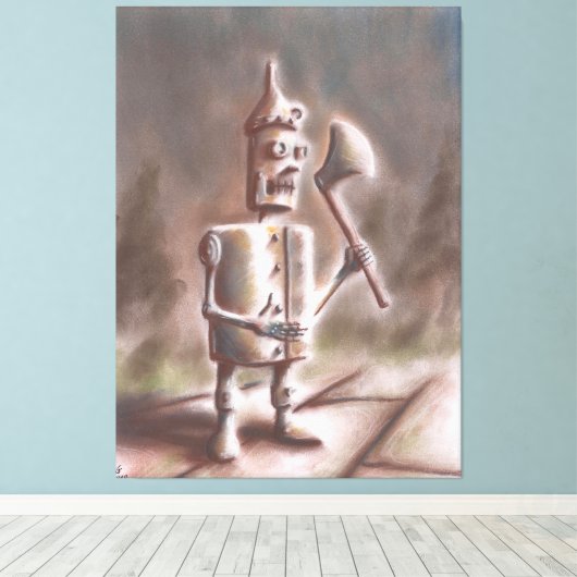 Tin Man Canvas Afdruk (Insitu (Houten vloer))