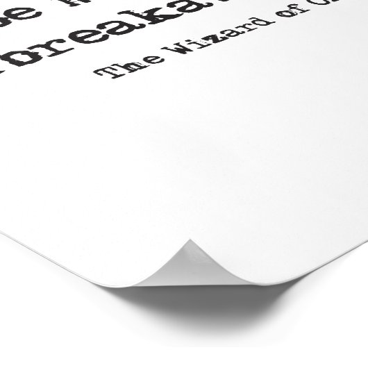 Tin-Man en onbreekbaar hart Poster (Hoek)