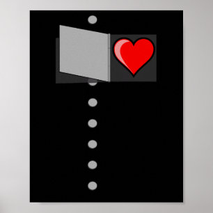 Tin Man Hart Halloween Wizard Of Oz Tin Man Costu Poster