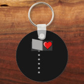 Tin Man Hart Halloween Wizard Of Oz Tin Man Costu Sleutelhanger (Voorkant)