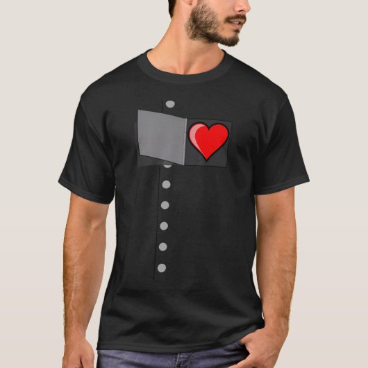 Tin Man Heart - Oz Tinman Halloween Kostuum T-shirt (Voorkant)