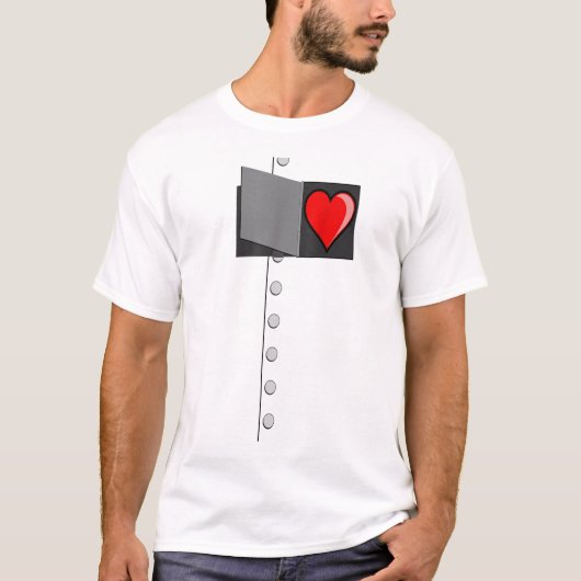 Tin Man Heart TShirtOZ Tinman Halloween Costume T-shirt (Voorkant)