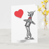 Tin Man in liefde Kaart (Gele Bloem)