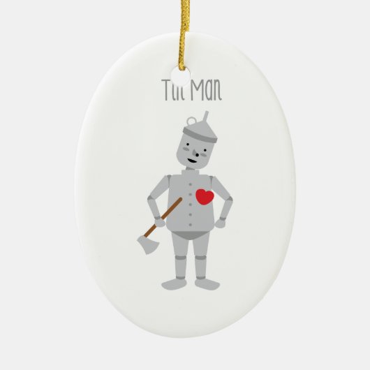 Tin-Man Keramisch Ornament (Voorkant)