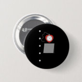 Tin Man Kostuum Halloween Wizard of Oz Tinman Vint Ronde Button 5,7 Cm (Voorkant /achterkant)