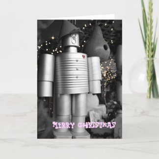 Tin Man op het kerst Wenskaart Feestdagen Kaart