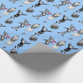 Tin Man Scarecrow Toto, laffe Lion Wizard Oz Cadeaupapier (Hoek)