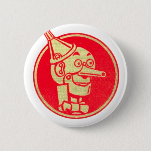 Tin Man, Tovenaar van Oz Ronde Button 5,7 Cm (Voorkant)
