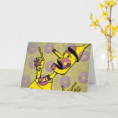 Tin Man Wenskaart Kaart (Gele Bloem)