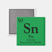 Tin Periodic Table Magneet (Voorkant / Achterkant)