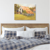Tin Roof Barn Canvas Afdruk (Insitu (Slaapkamer))
