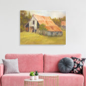 Tin Roof Barn Canvas Afdruk (Insitu (Woonkamer))