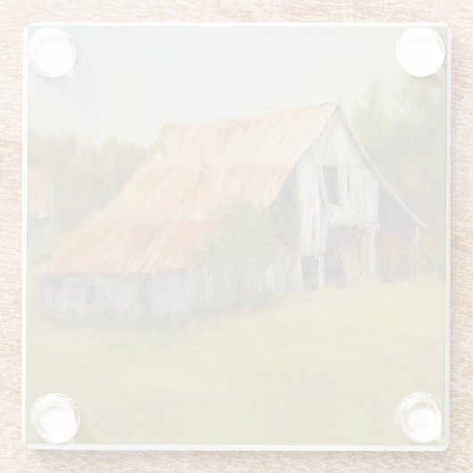 Tin Roof Barn Glazen Onderzetter (Achterkant)