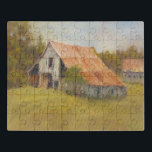 Tin Roof Barn Puzzel<br><div class="desc">Tin Roof van Marilyn Wendling. Barn met een rood-oranje tindak op het platteland.</div>