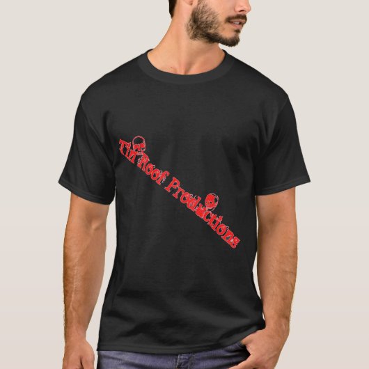 Tin Roof Productions over de rand T-shirt (Voorkant)