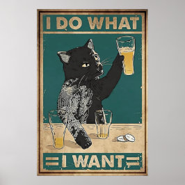  Tin Sign, Retro Metal, IK DOE WAT IK WIL Poster