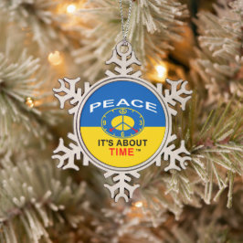 Tin Sneeuwvlok Kerstversiering Ornament