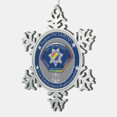 Tin Sneeuwvlok Ornament (Rechts)