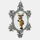 Tin Sneeuwvlok Ornament (Links)