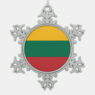 TIN SNEEUWVLOK ORNAMENT