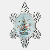 Tin Sneeuwvlok Ornament (Rechts)