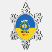 Tin Sneeuwvlok Ornament (Rechts)