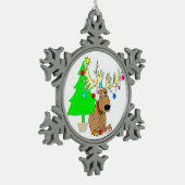 Tin Sneeuwvlok Ornament/Rendier Ornament (Links)