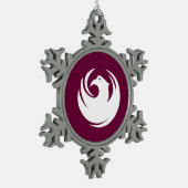 Tin Sneeuwvlokkerhangertje met Phoenix Stadsvlag Sneeuwvlok Ornament (Links)
