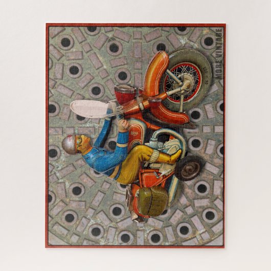  TIN SPEELGOED MOTORFIETS TIPPCO LEGPUZZEL (Verticaal)