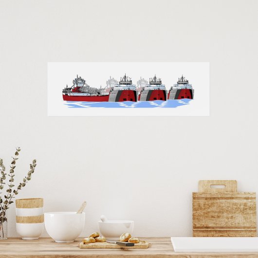 Tin Stacker AAA Trio Poster (Keuken)