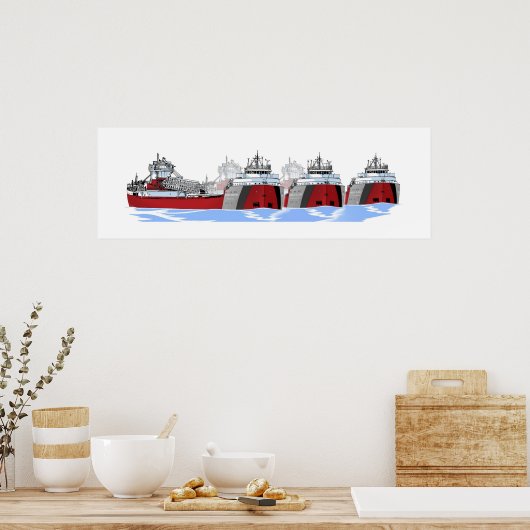 Tin Stacker Triple A Trio Poster (Keuken)