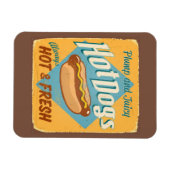 tin-teken - Hete Honden Magneet (Horizontaal)