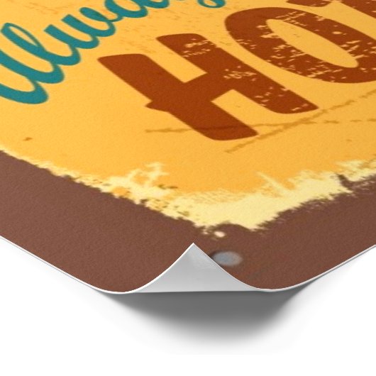 tin-teken - Hete Honden Poster (Hoek)