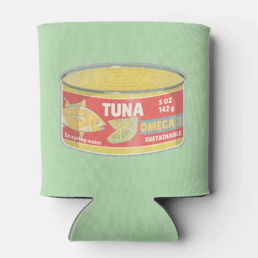 Tin tonijn Ingeblikte vis retro Blikjeskoeler (Achterkant)