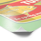 Tin tonijn Ingeblikte vis retro Foto Afdruk (Hoek)