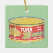 Tin tonijn Ingeblikte vis retro Keramisch Ornament (Voorkant)