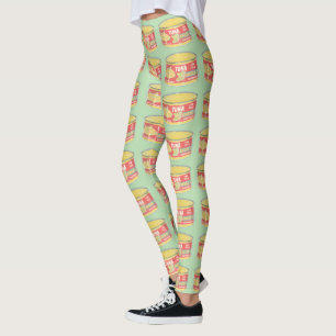Tin tonijn Ingeblikte vis retro Leggings