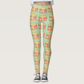 Tin tonijn Ingeblikte vis retro Leggings (Voorkant)