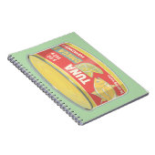 Tin tonijn Ingeblikte vis retro Notitieboek (Rechterzijde)