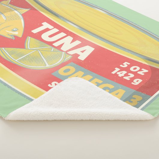 Tin tonijn Ingeblikte vis retro Sherpa Deken (3/4)