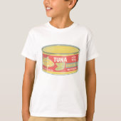 Tin tonijn Ingeblikte vis retro T-shirt (Voorkant)