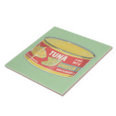 Tin tonijn Ingeblikte vis retro Tegeltje (Zijkant)