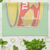 Tin tonijn Ingeblikte vis retro Theedoek (Gevouwen)