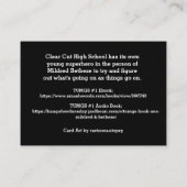 Tin Universe Middle Grade Series handelskaart #2 Visitekaartje (Achterkant)