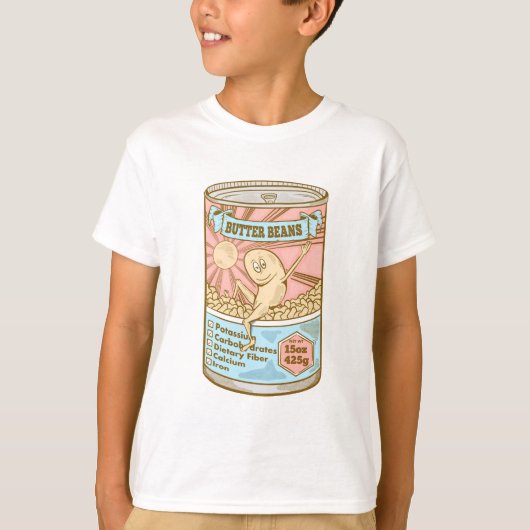 Tin van boterbonen t-shirt (Voorkant)