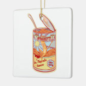 Tin van conserven van Spaghetti Keramisch Ornament (Links)